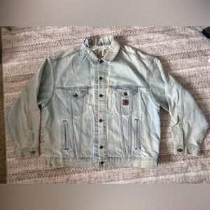 Carhartt Vintage Men’s Jean Jacket Sz XL Blue Denim USA 100%Cotton